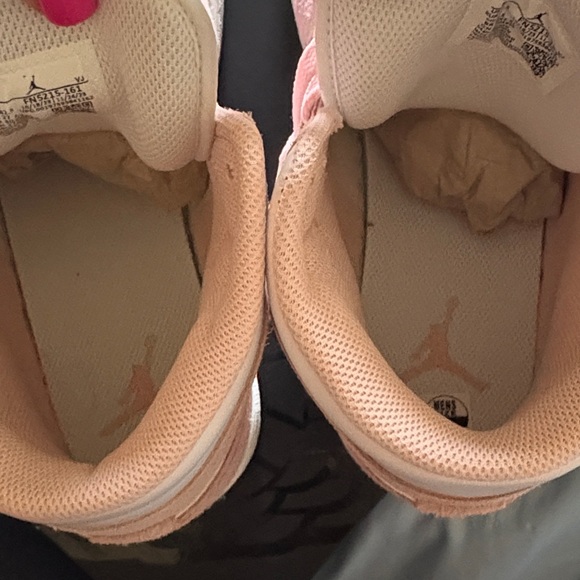 Jordan High Top Sneakers in Pink and White - Picture 5 of 10